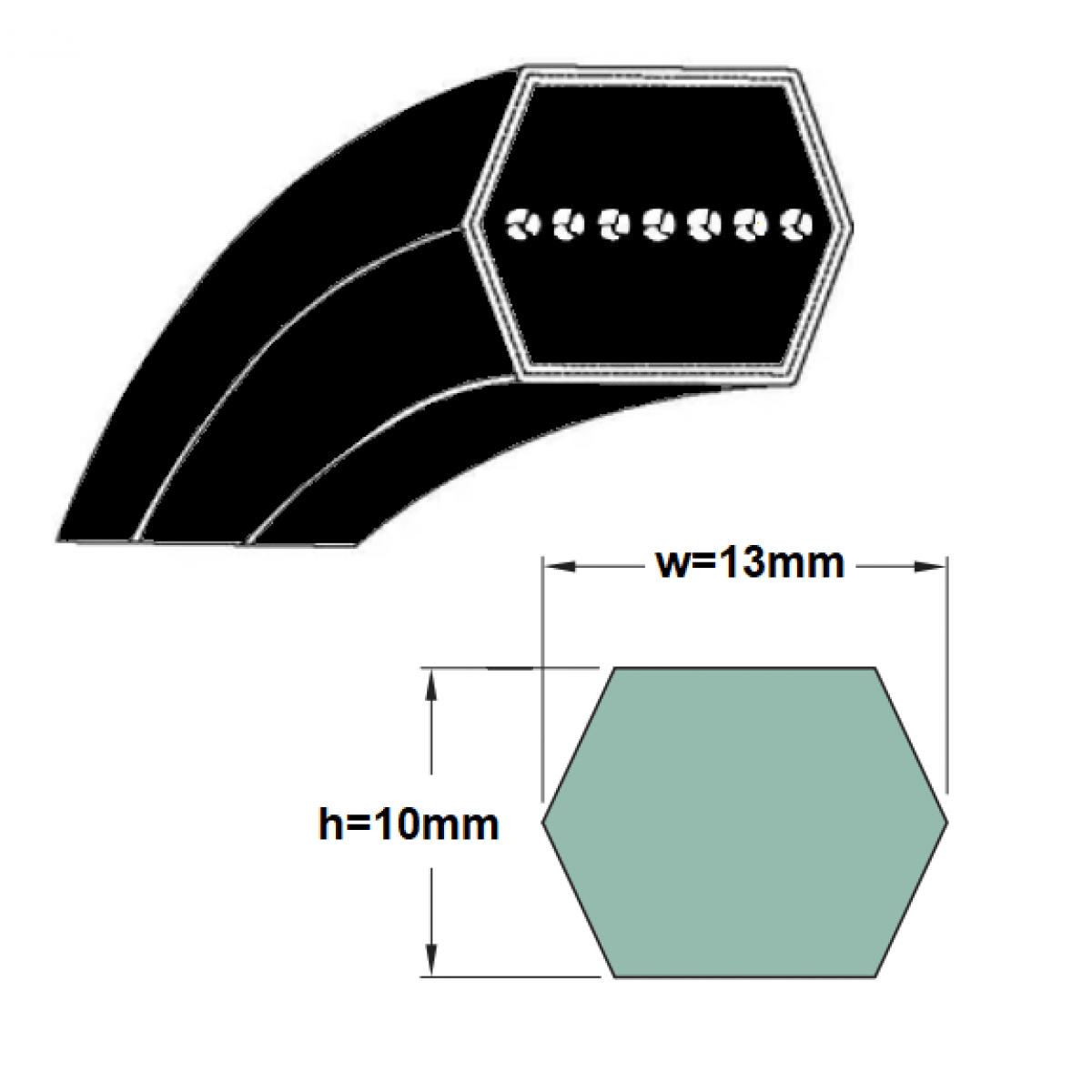 Remen HAA 2800 Lw/2743 Li  AA108  Optibelt