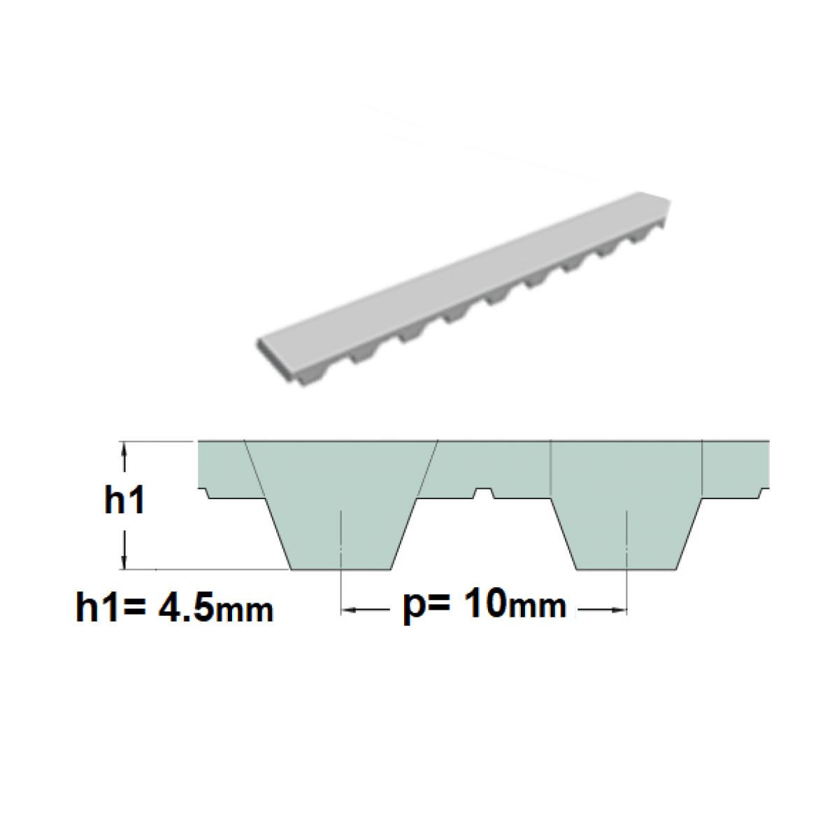 Remen T10 -  850  Optibelt 33mm