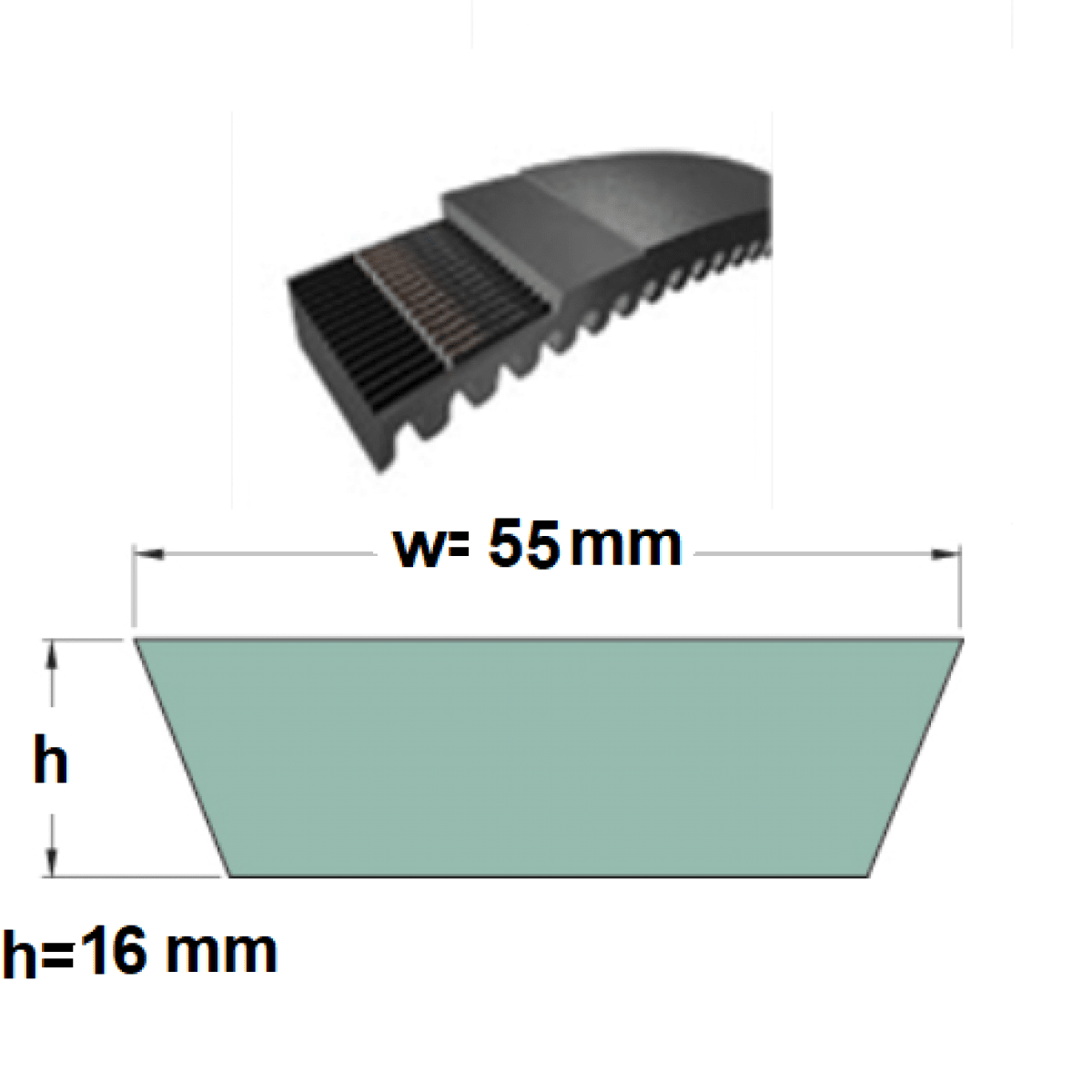 Remen VX 55x16x1250 Li ConCar