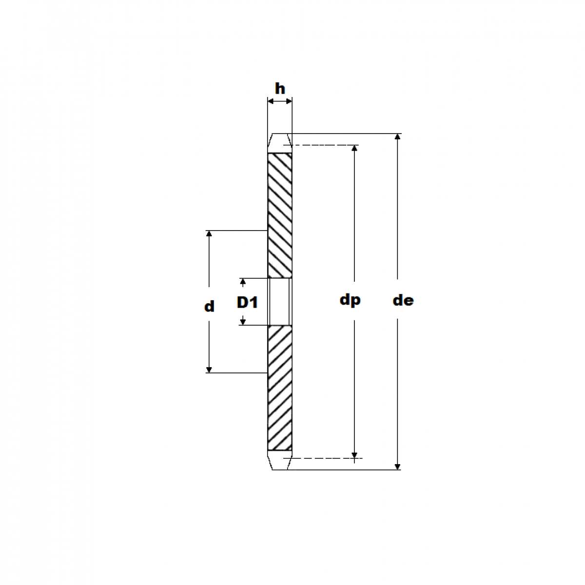 Reťaz. kolo 12B-1/8 zubov disk