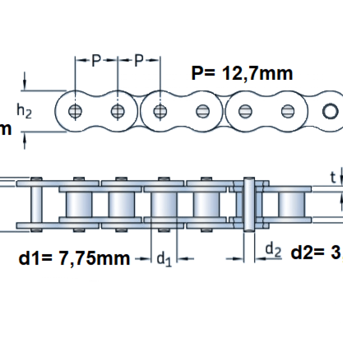 Retaz 081-1 (1/2x1/8) Velo DITON