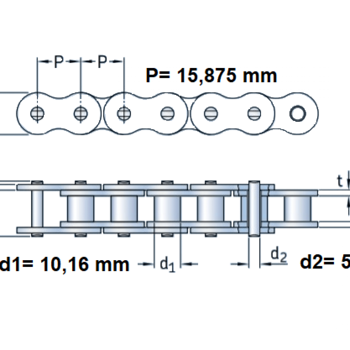 Retaz 10 B1  5/8"x3/8" VAMBERK