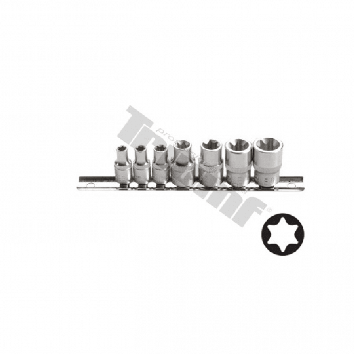 Sada hlavíc E profil E6-7-8-10-12-14-16 vstupy 1/4" a 3/8" 2765