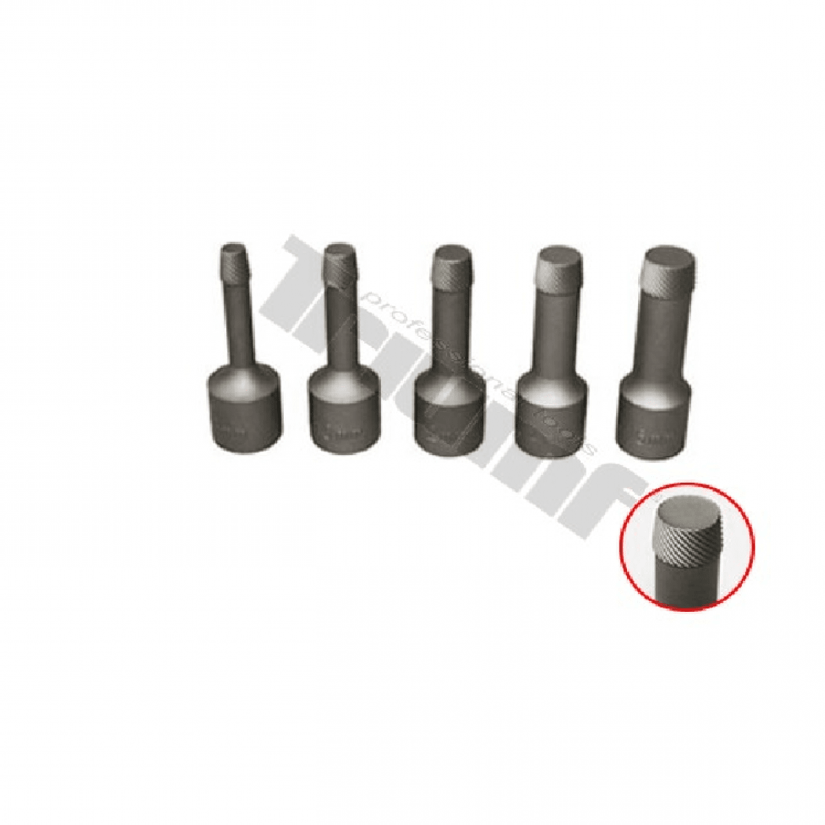 Sada nadstavcov pr.8,10,12,14,16mm 1/2", 5-dielna 23039