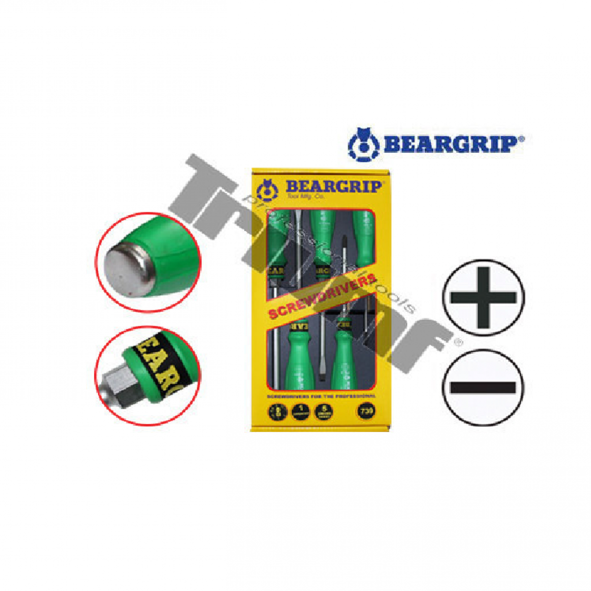 Sada skrutkovačov 1K úderových  36488
