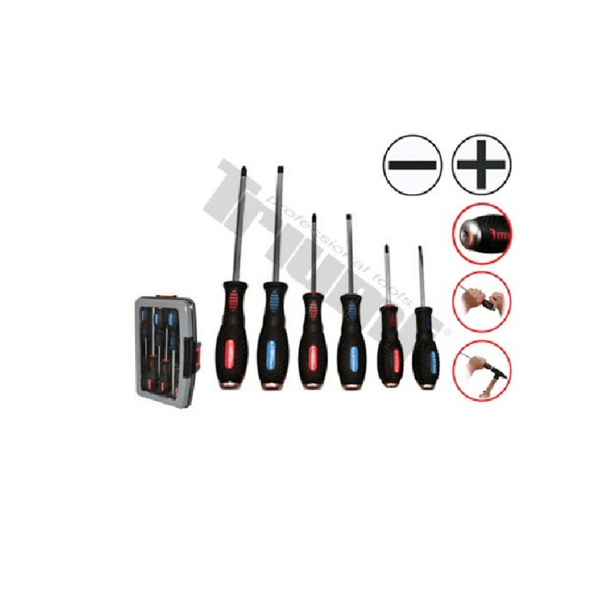 Sada úderových skrutkovačov 6dielna 5872