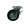 GK/600125GP Otočné, gumené koliesko s brzdou: O 125 x 37 mm