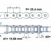 Retaz 16 B1  1"x43/64" VAMBERK