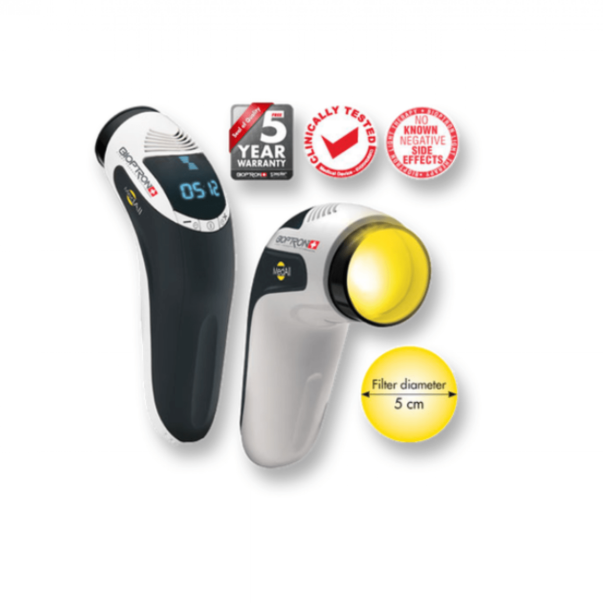 Zepter/Bioptron Medall vr. Fullerénového filtra PAG-960